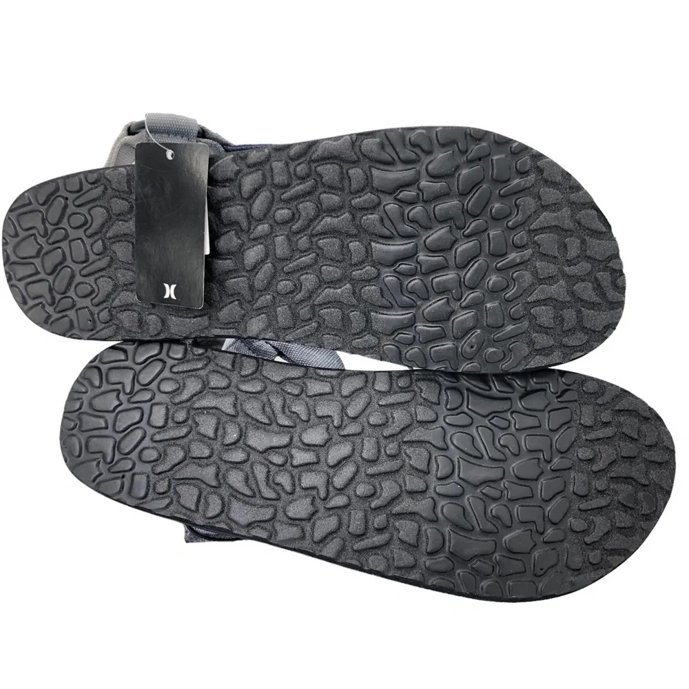 HURLEY Raleigh Navy & Grey Adjustable Strap Sandals Men's Size 12 - Picture 7 of 12